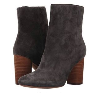 Sam Edelman Corra Suede Ankle Bootie Grey “Asphalt